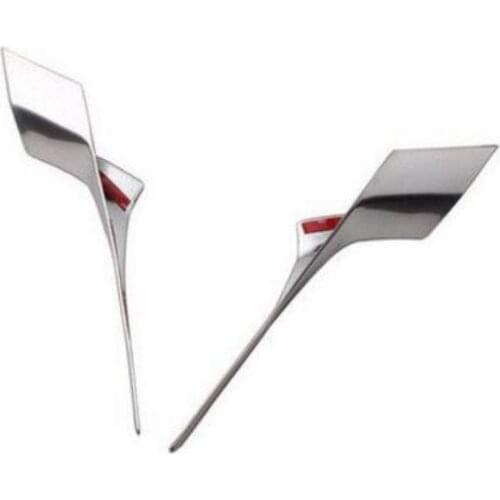 For Peugeot 308 2014-2016 ABS Chrome Car Auto Cover Styling Gear Shift Level Stick Base Pedestal Side Bar Trim 2pcs