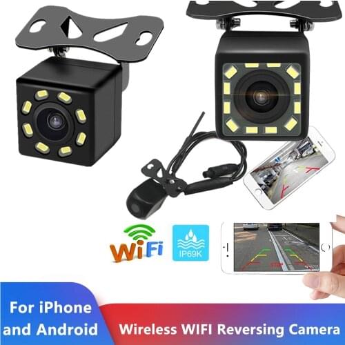 2PCS car Rear View Camera Universal 12 LED Night Vision Backup Parking Reverse Camera Waterproof 170 Wide Angle HD Color Image