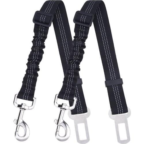 LHUANG 2020 New Anti-shock Dog Seat Belt Car Seat Belt Elastic Leash Vehicle Car Pet Safety Harness Lead Clip Dog Supplies