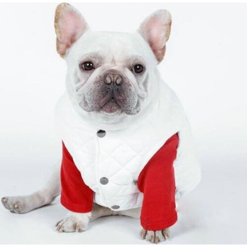 [MPK Dog Wear] White Vest with Red T-shirt, Beautiful Combination Dog Wear, Come Together with Vest and T-shirt