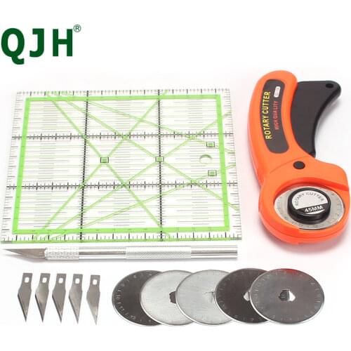 Professional Leather Cutting Knife Carving Knife Carving Blade and Rotating Blade Transparent Acrylic DIY Sewing Patchwork Tool