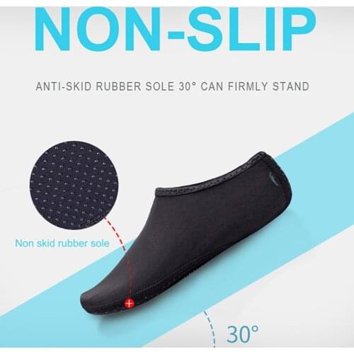 Summer Water Shoes Beach Sandals Upstream Barefoot Water Sports Solid Color Non-slip Shoes Unisex Swimming Diving Socks