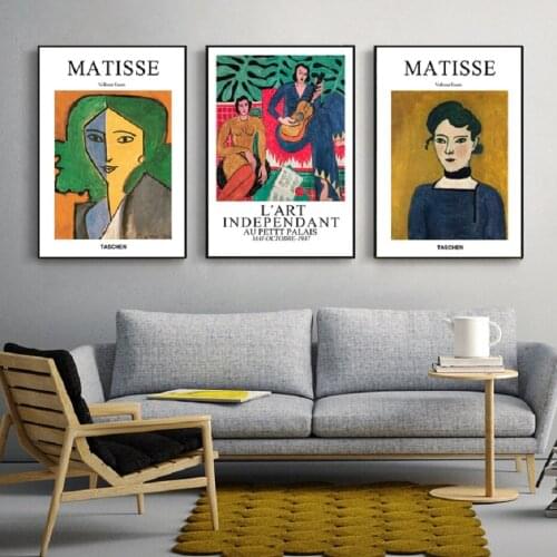 Matisse Nordic Fashion Retro Posters And Prints Abstract Portrait Wall Artwork Canvas Paintings Modular Pictures Home Decorative