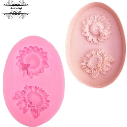 Chrysanthemum Sun/ Daisy Flower Cake Decoration tools Silicone Mold Chocolate Mold Diy Baking accessories