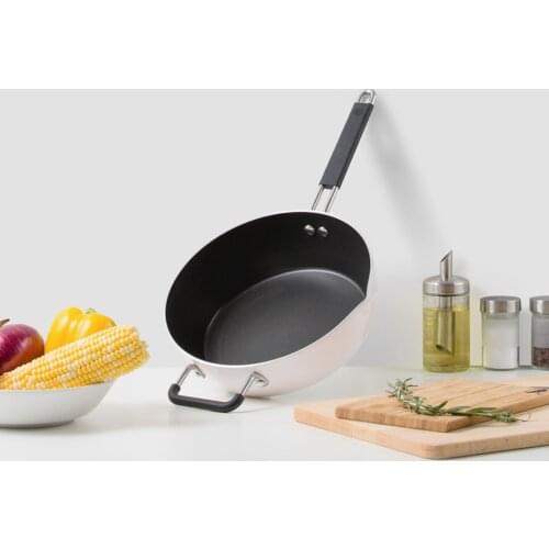 Xiaomi Frying Pan Cast Iron Steak Frying Pan,smokeless Non Stick pan with Heat Resistant Handle,Suitable for Fried Eggs Steak