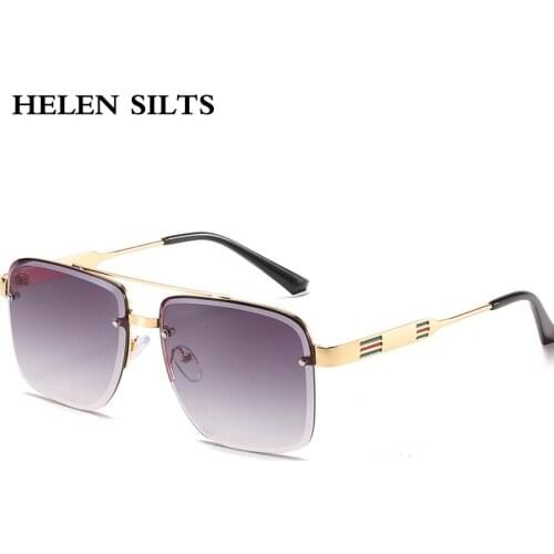 Steampunk Rimless Sunglasses Women Men Vintage Punk Square Eyeglasses Metal Frames Sun Glasses Men Ladies Eyewear UV400 H209