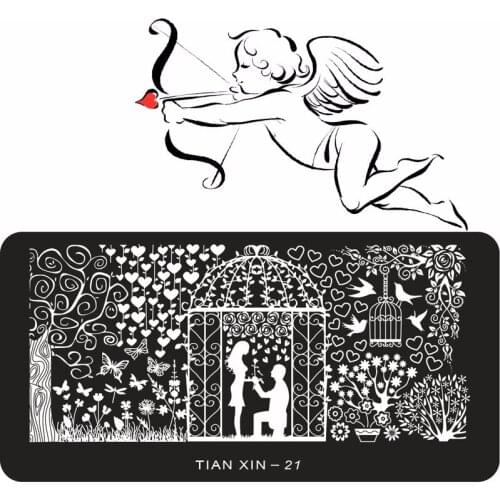 Wholesale 24pcs Mix Love Flower Lace Design Nail Art Stamping Template Image Plates DIY Nail Polish Accessories Print Tools