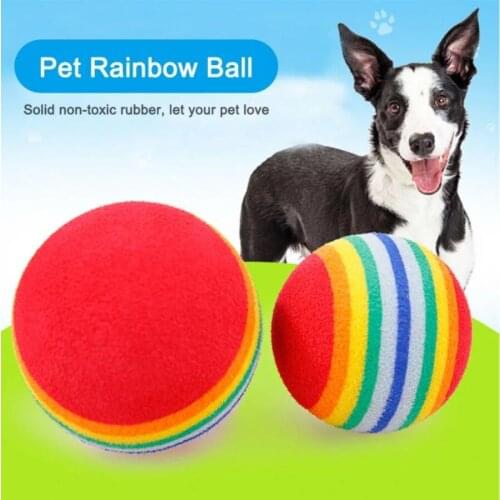 Outdoor Pet Chase Ball Dog Cat Kitten Puppy Toy Ball Chewing Fetch Teeth Claw Grinding Rubber Balls Pet Play Toys Pet Supplies