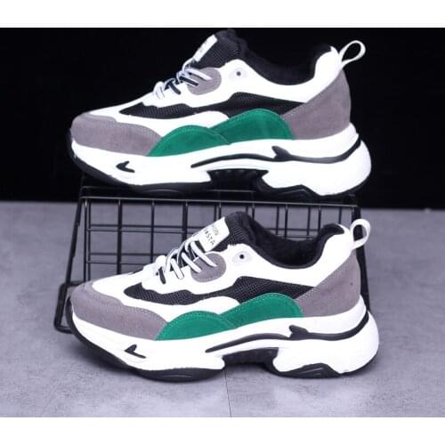 Women Fashion Sneakers 2021 Autumn Platform Chunky Casual Shoes Brand Old Dad Shoes Woman Black Vulcanized Shoes White 5cm