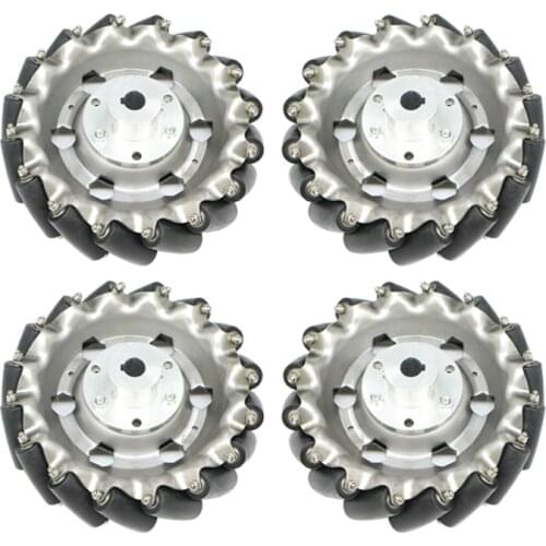 100KG load 1 set 152mm Mecanum Wheels, Stainless Steel Wheels for ROS Robot Car