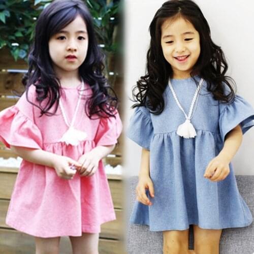 2016 new summer baby clothes casual Princess Vestidos party costume girls dresses Children Clothing for 2-6 years