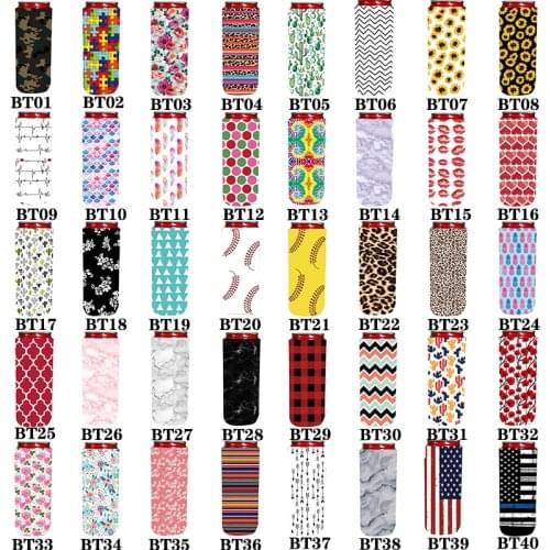 5/10pcs 。 12 oz beer can cooler sleeve, quality neoprene beer can coozies, foldable insulator suitable for white Claw / pointed