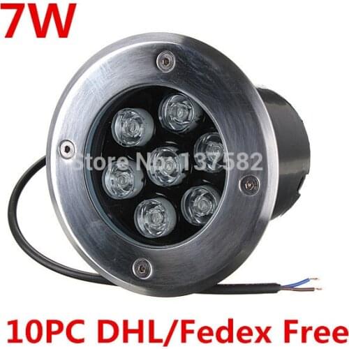 7W LED underground lamp IP68 waterproof outdoor lighting Warm White/Cold White/Red/Green/Blue/Yellow
