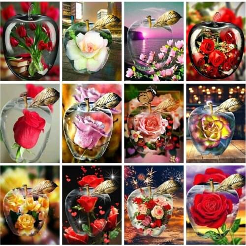 5D DIY Diamond Painting Full Square/Round Flower Diamond Embroidery Cross Stitch Landscape Rhinestone Mosaic Sale Home Decor