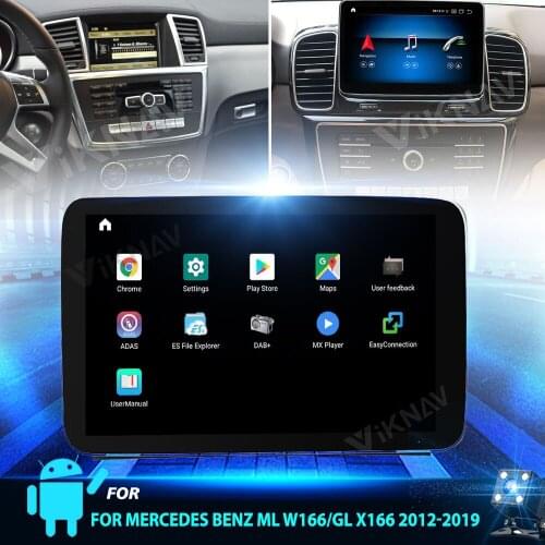Android system Car Radio GPS Navigation For Mercedes Benz ML W166/GL X166 2012-2019 DVD Multimedia Player 2din