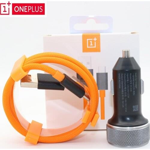 Oneplus 5V4A Dash car Charger Original For One plus 6T 5/5T/3/3T Dash Charge Adapter 1M Mclaren Round Dash USB Type C Cable