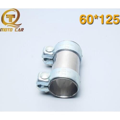Car Muffler Clamp Bolts Exhaust Pipe Connect 125*60 mm Stainless Steel 437.253.141 893253139B 3D0253141A For Audi 100 C4 A6