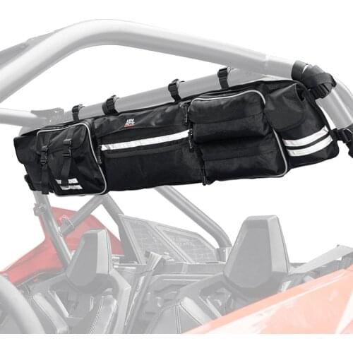 Black Quad Gear UTV Large Roll Cage Organizer Storage Bag for Polaris RZR Ranger for Can-am maverick Commander for Yamaha