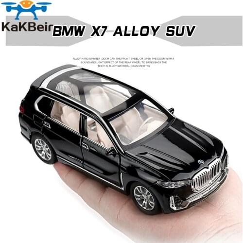 1:32 BMW X7 Simulation Alloy Toy Cars Diecast Pull Back SUV Car Model Children Toys Off-road Vehicles Decorations Christmas Gift