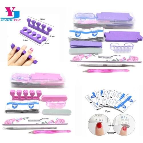 Nail Tools Kits Gel Polish Remover Set Soak Off UV Gel Sanding Brush Tips Remove Wrap Cap Clip Kit Cuticle Nail Pusher Care Tool