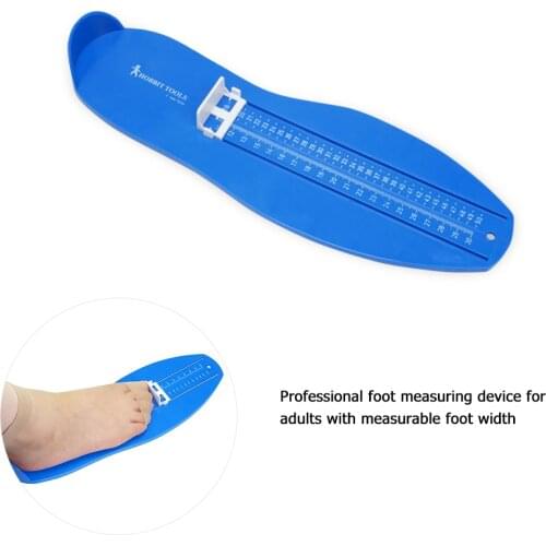 Multi-functional Durable Foot Measure Tool Gauge Practical Feet Length Width Shoes Size Measuring Ruler for Adults