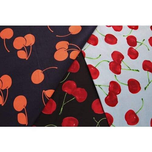 LEO&LIN DIY Manual Cloth Art Cloth The Quilt Is Special Fabric Colorful Cherry Patchwork Tissus 50cm