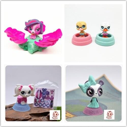 Hasbro LPS Littlest Pet Shop Wiggling Cygnets Cat Toys Cute Little Pets Anime Action Figure Model Toys Collection Ornaments