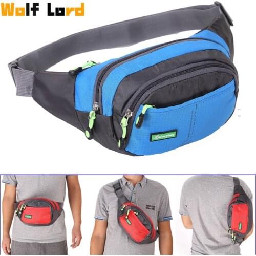 2021 New Outdoor Travel Bum Bag Men Women Sport Fanny Zipped Shoulder Bag Pouch Running Climbing Hiking Money Wallet Waist Pack