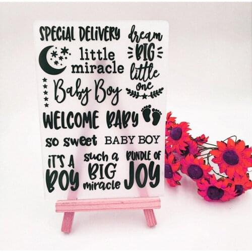 Easter plastic good night template craft card making paper card album wedding decoration scraping Embossing folders