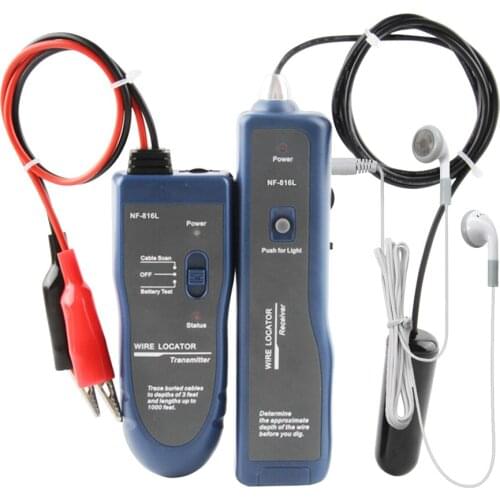 Underground Wire Locator NF-816L Cable Detection Instrument Concealed Wiring Line Finder Rechargeable Wire Finder 24