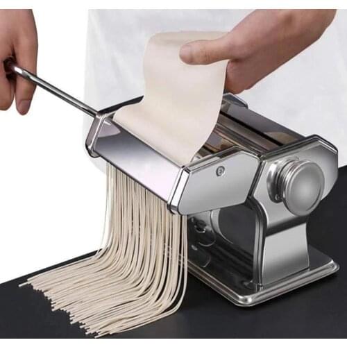 Mini Professional Pasta Maker Machine Hand Crank Pastry Roller Spaghetti Noddle Maker Pasta Cutter For Kitchen Aid Stand Mixer