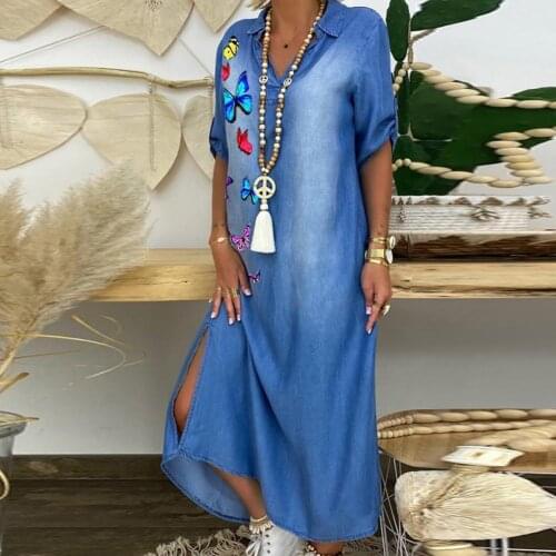 Sanwood Fashion Denim Dresses
