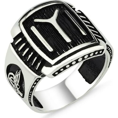 Silverlina Silver GOOD Pattern Men 'S Ring