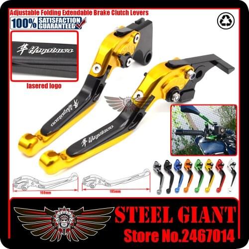 For Suzuki HAYABUSA/GSXR1300 2008-2016 Foldable Extendable Brake Clutch Levers Aluminum Alloy Folding&Extending Motorbike Brakes