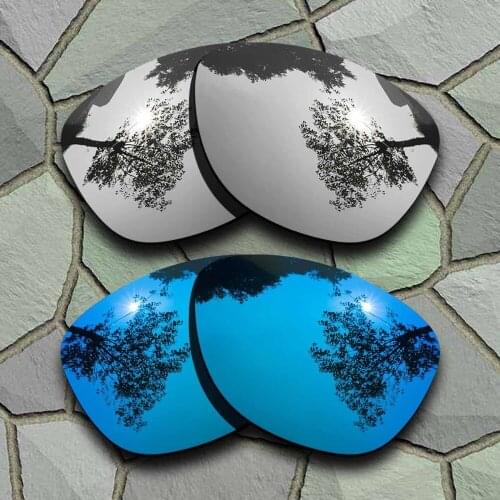 Chrome&Sky Blue Sunglasses Polarized Replacement Lenses for Oakley Frogskins