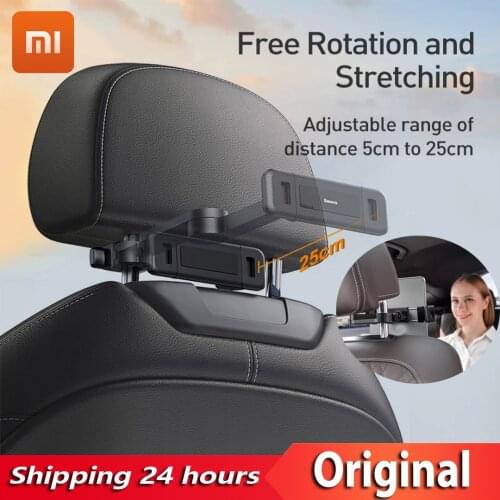 YOUPIN Baseus Car Headrest Rear Pillow Phone Stand Car Seat Rear Phone Holder Bracket for Phone Simple Tablet 4.7-12.3 Inch