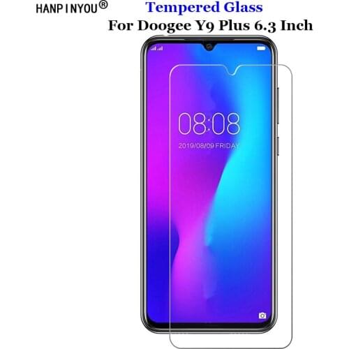 For Doogee Y9Plus Tempered Glass 9H 2.5D Premium Screen Protector Film For Doogee Y9 Plus 6.3"