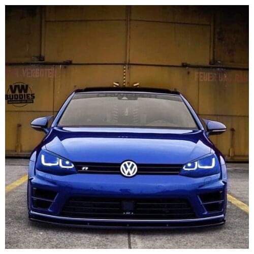 For Volkswagen Golf 7 Batman Mirror Cover Golf 7 - 7.5 R Mk7 Golf 2012 2013 2014 2015 2016 2017 2018 Piano Black 2 Pcs. R/L