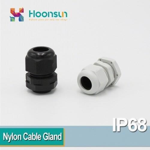 10 PCS PG16 PG21 Nylon Cable Gland Plastic Wire Connector PA For 10-13mm 13-18mm Cable