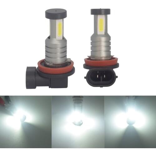 2Pcs High Power Foglight 60W Extremely Bright 6000K COB LED Lights Canbus Bulbs 11000LM DRL H4 H7 H8 H11 Car Styling