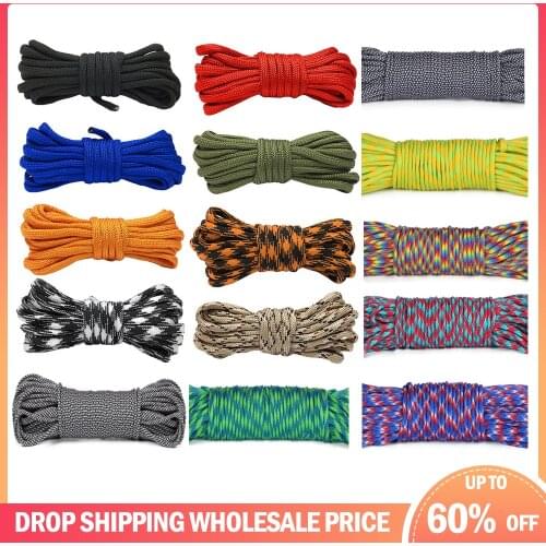 31 Meters Dia.4mm 9 stand Cores Paracord for Survival Parachute Cord Lanyard Camping Climbing Camping Rope Hiking Clothesline