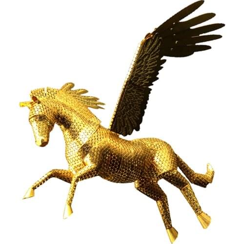 3D Metal Puzzle Statue of Pegasus - History Staute Figurine Jigsaw Building Model Assembly Toy & Vinatge Home Decor Xmas Gifts