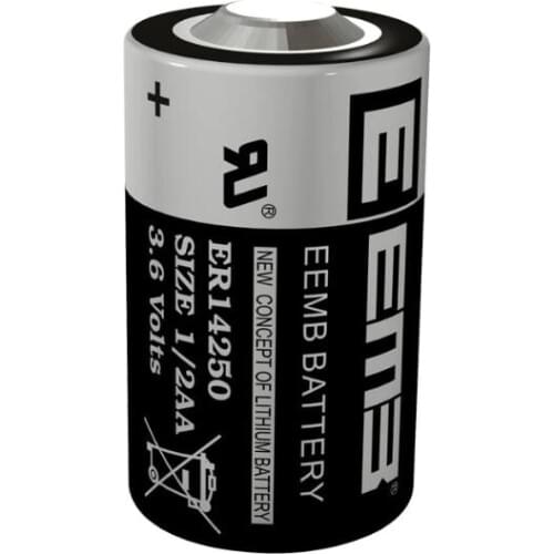 5PCS ER14250 ER 14250 CR14250SL 1/2AA 3.6V 1200mAh PLC industrial lithium battery primary battery for camera