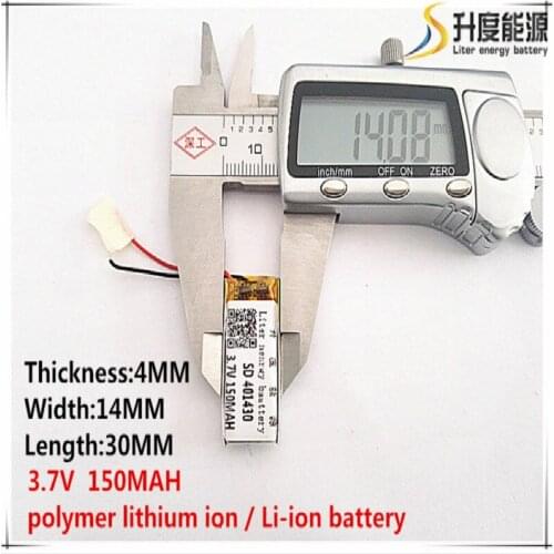 5pcs [SD] 3.7V,150mAH,[401430] Polymer lithium ion / Li-ion battery for TOY,POWER BANK,GPS,mp3,mp4,cell phone,speaker