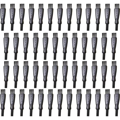 50pcs Shaver Cleaning Brushes Double-end Razor Trimmer Clipper Cleaning Brush Replacement