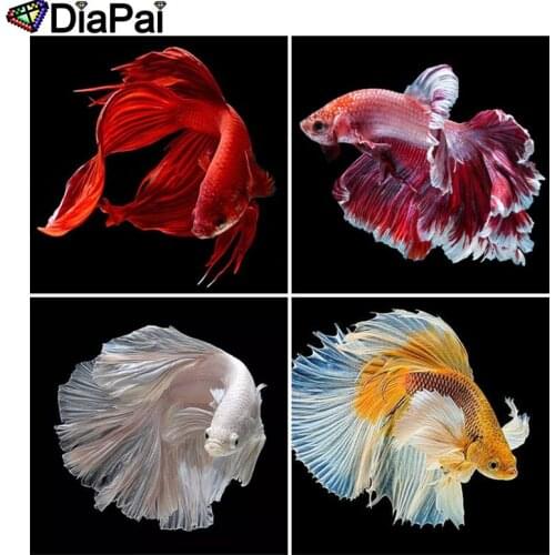 DIAPAI Diamond Painting 5D DIY Full Square/Round Drill "Animal fish scenery" 3D Embroidery Cross Stitch 5D Decor Gift