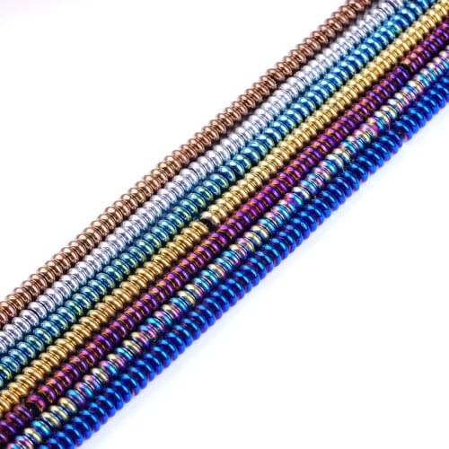 7colors 6mm Natural Stone Hematite Beads Bright Round shape Loose beads for DIY Necklace Bracelet Jewelry Making Accessories