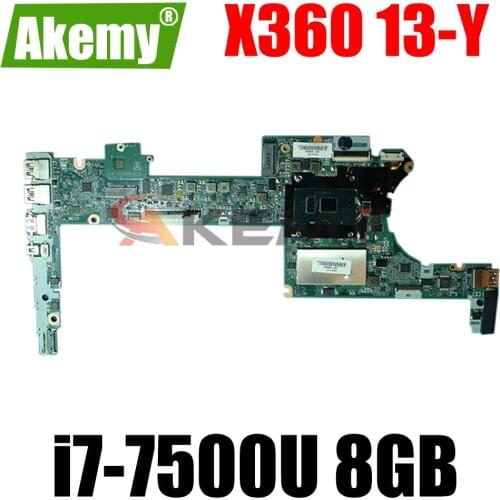 For HP Envy X360 13-Y 13T-Y000 Series 906722-601 906722-001 DAY0DPMBAF0 UMA i7-7500U 16GB Laptop Motherboard Tested OK