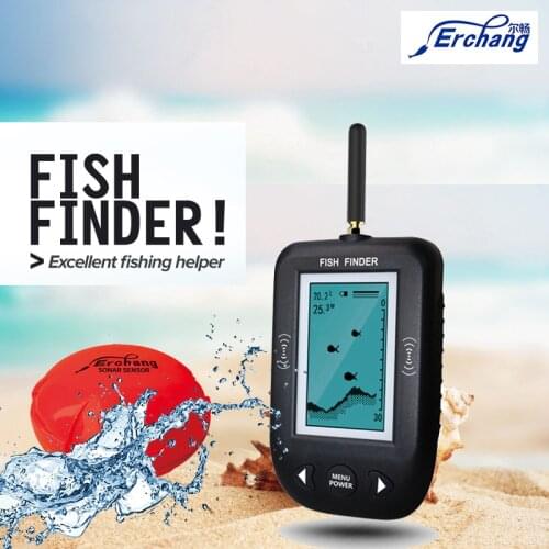 Erchang F3C Wireless Remote Sonar for fishing 100M water depth echo sounder fishing finder Lake Sea Fishing
