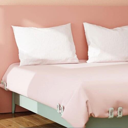 Quilt Fixing Clip Mini Anti-Slip Household Bed Sheet Fasteners Plastic Fixator for Quilt Dusty Pink/Mint Green/White